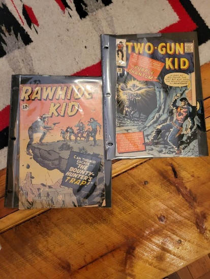 Pair of 12 cent western comics, Rawhide Kid, Two-Gun Kid