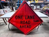Traffic Control Sign - One Lane Road By The Pc X2