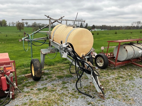 Sprayer with PTO pump and booms
