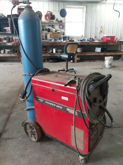 Lincoln Electric Power MIG 255C welder tank not included