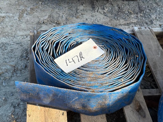 Approx. 70 Ft of 3 In. 100 PSI Lay Flat Hose