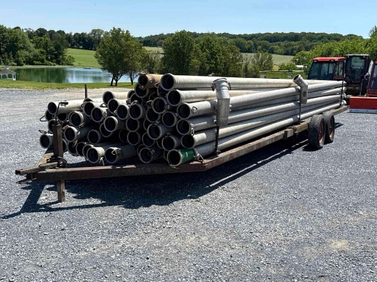 53- 6"x30' Tico Alum. Irrigation Pipe W/Trailer