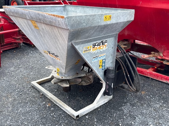 HLA Scatter Shot Quick Attach HS100 Hyd. Salt Spreader, Ser. # 23LA01387