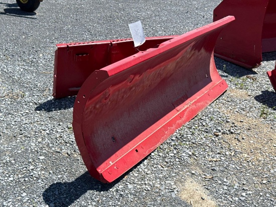 84" Straight Blade Snow Plow W/Skid Loader Quick Attach (Needs Cylinders)