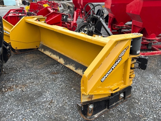 10' HLA 4203W Snow Plow W/3' Wings, 3pt (orig. Cutting Edge (Used 2 Seasons)