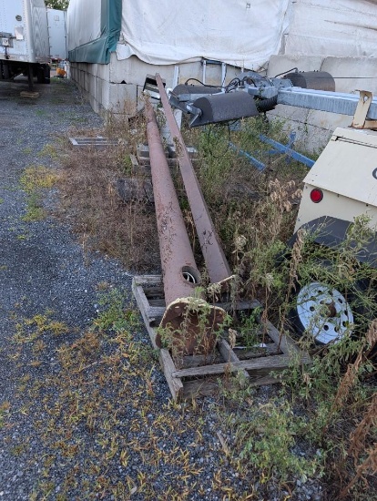 Pair of Parking Lot Light Poles
