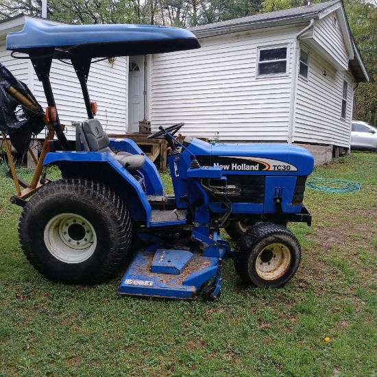 2003 New Holland TC30, 72" Mower Deck