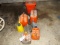 Gas cans, funnels