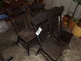 (4) wood chairs