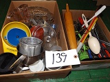 Measuring cups, kitchen utensils