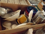 (3) boxes = bowls, misc plates - Corning Ware