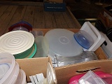 (3) boxes of Tupperware