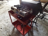 Warm Morning gas grill, 3 burner gas grill with cart
