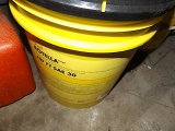 Gas can, 5 Gal Shell SAE 30 wt oil, misc oils