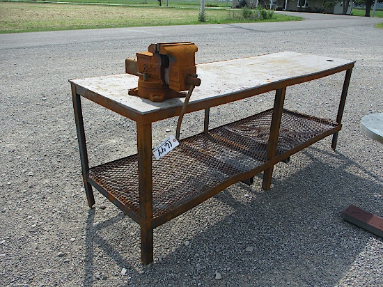 30"X8' METAL TABLE