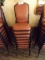 SET OF 8 CUSHION CHAIRS