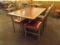 4 BANQUET CHAIRS W/ TABLE