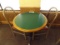 2 BANQUET CHAIRS W/ ROUND TABLES