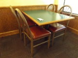 4 BANQUET CHAIRS W/ TABLE