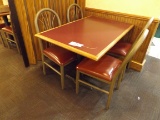 4 BANQUET CHAIRS W/ TABLE