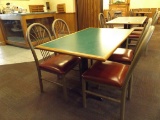 4 BANQUET CHAIRS W/ TABLE