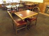 2 BANQUET CHAIRS W/ TABLE