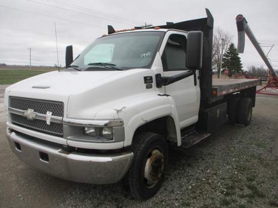 2003 KODIAK 4500 FLATBED DUMP TRUCK