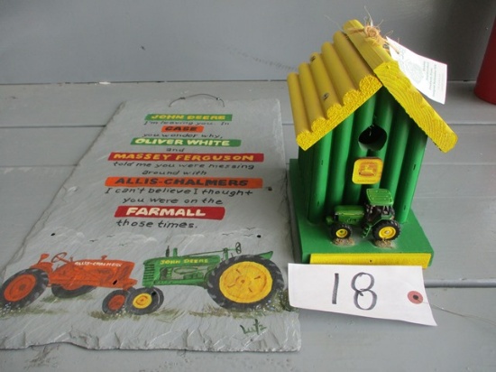 JD BIRD HOUSE, PAINTED SLAT