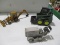 3 PC - 555 FORD BACKHOE, JD SKIDLOADER, CATERPILLAR 2 TON TRACTOR