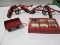 4 PC WHITE OFFSET DISC (BROKEN BLADES) SMALL TRAILER, ERTL IH HISTORICAL TOY TRACTOR SET