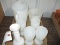 2 BOXES OF MILK GLASS