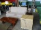 COUCH, 2 COFFEE TABLES, STANDUP LIGHT, STAND UP RECORD PLAYER