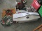 6.5' PRE-LIT CHRISTMAS TREE, TREE HOLDER, BOX OF LIGHTS, 48