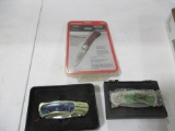 3 POCKET KNIVES -  CRAFTSMAN, HARLEY DAVIDSON, FARMALL