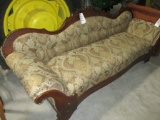 8' VICTORIAN COUCH (RECOVERED)