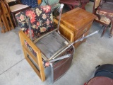 24X16X25 2 DRAWER CABINET, 2 CHAIRS