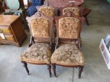 4 MATCHING TABLE CHAIRS