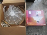 2 CEILING LIGHTS - PORTOFLI 3 LIGHT SEMI FLUSH MOUNT