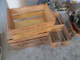 4 WOODEN BOXES