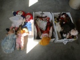 2 BOXES - DOLLS AND STUFFED ANIMALS