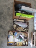 DVD PLAYER, COAX CABLE, ELECTRICAL ITEMS