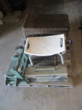 REALISTIC RADIO, POTTY TRAINING SEAT, WICKER TABLE