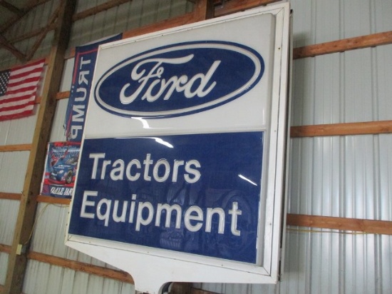 7' x 6' Ford 2 sided tractor sign