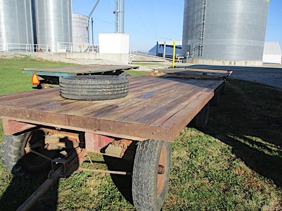 FLATBED WAGON W/RUNNING GEAR