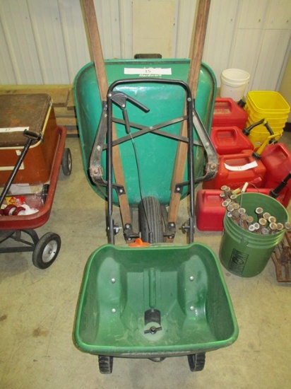 ACE WHEEL BARREL 5 CU FT, SCOTT SPREADER  BIRKEMEIER - SHOP BIRKEMEIER - SHOP