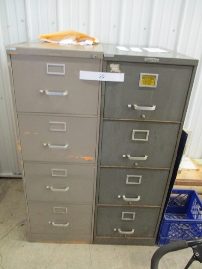 2 FILE CABINETS 4 DRAWER EACH BIRKEMEIER - SHOP BIRKEMEIER - SHOP