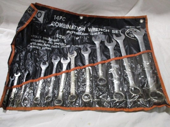 1/4-7/16 PRO BRAND COMBINATION WRENCHES, MISSING ½ INCH