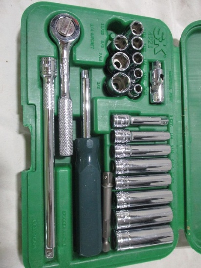 S&K SOCKET SET ¼ INCH DRIVE, ½ – ¼