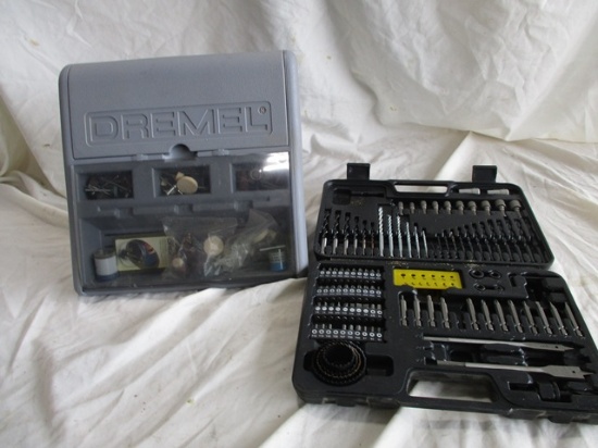DRILL BITS, SOCKETS, IN BOX WITH DREMMEL MULTIPRO IN BOX