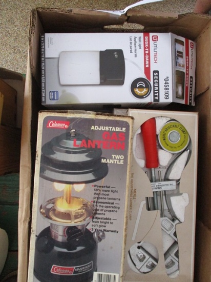 LANTERN, LIGHT, END CLAMPS, BAND CLAMPS, 2 CORNER CLAMPS